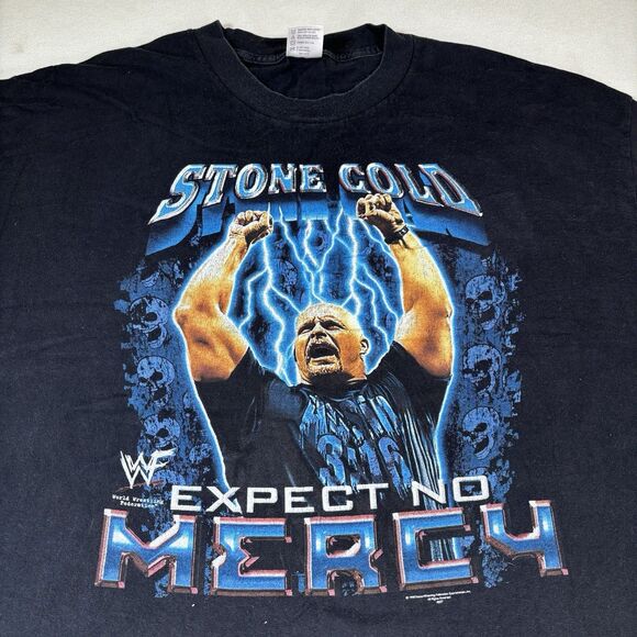 Vintage WWF Stone Cold Austin 3:16 Shirt Size 2XL Expect No Mercy WWE Lightning - Picture 5 of 8